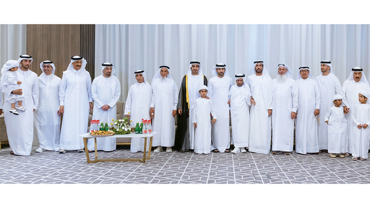 حمدان بن محمد وأحمد بن محمد في احتفالات بن خرباش والشعفار